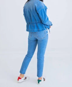 Karlie women Denim Pocket Novelty Jacket in Blue -Cinzia Rocca Icons Shop 000c1bfed7d84555971c7b512588d063 1080x