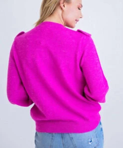 Karlie women Ruffle Front Sweater in Magenta -Cinzia Rocca Icons Shop 02258e76e49240b7a99d46a4fe82bc11 f17e31a0 1ef2 405b 87b7 171a62b382d6 1080x