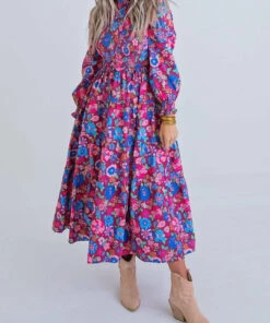 Karlie women Smock Maxi Dress in Multi -Cinzia Rocca Icons Shop 072627575e2447f19db25e7393e93747 1080x