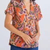 Karlie women Floral Abstract Signature V-Neck Top in Rust -Cinzia Rocca Icons Shop 0c527396295b4f4e8f6c59f345788622 150ef364 7472 4cdd 8111 179d848ddfb2 1080x