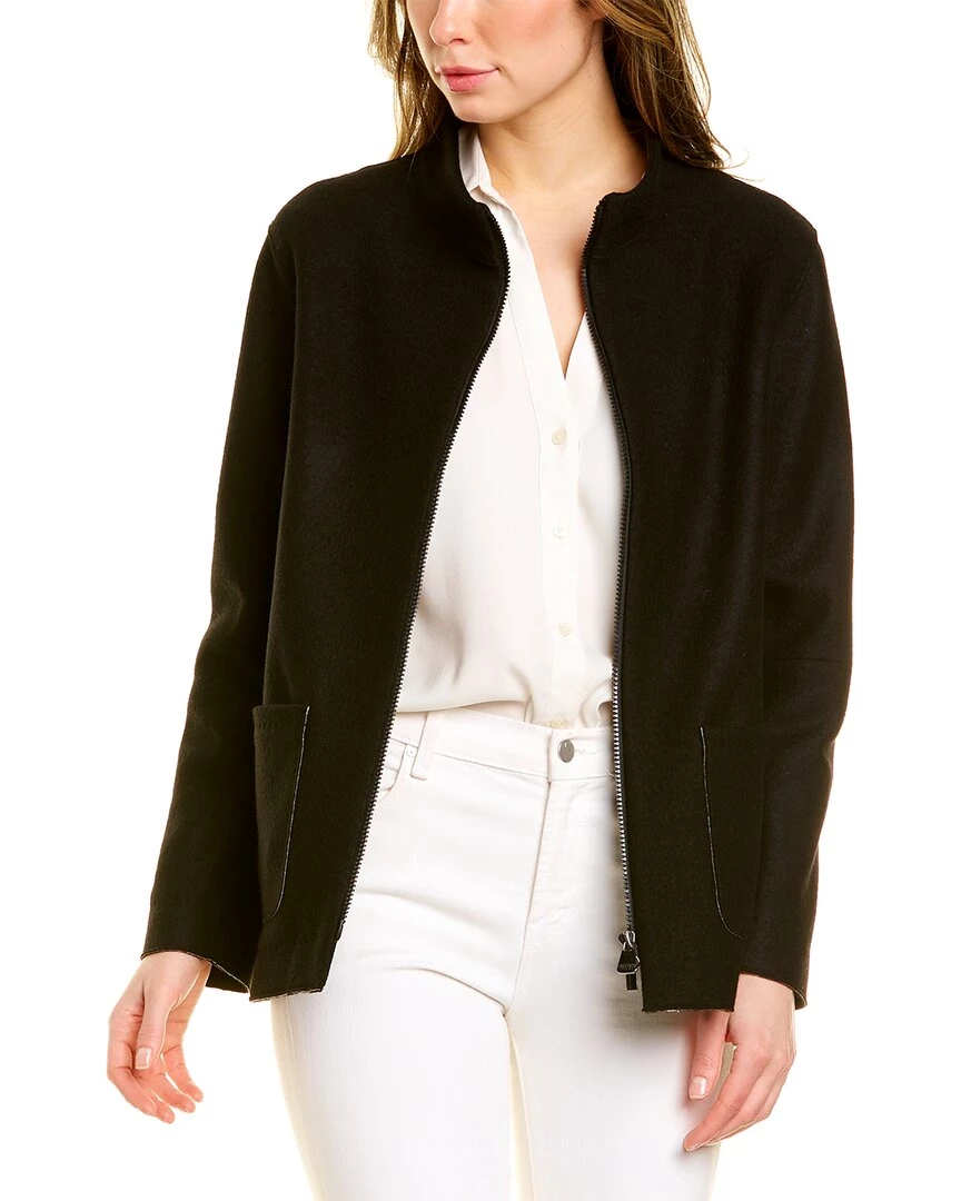 women Cinzia Rocca Icons Short Zip Wool-Blend Coat 3 women Cinzia Rocca Icons Short Zip Wool-Blend Coat