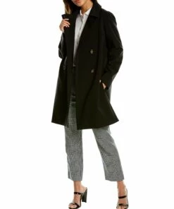 women Cinzia Rocca Icons Medium Length Double Breasted Coat