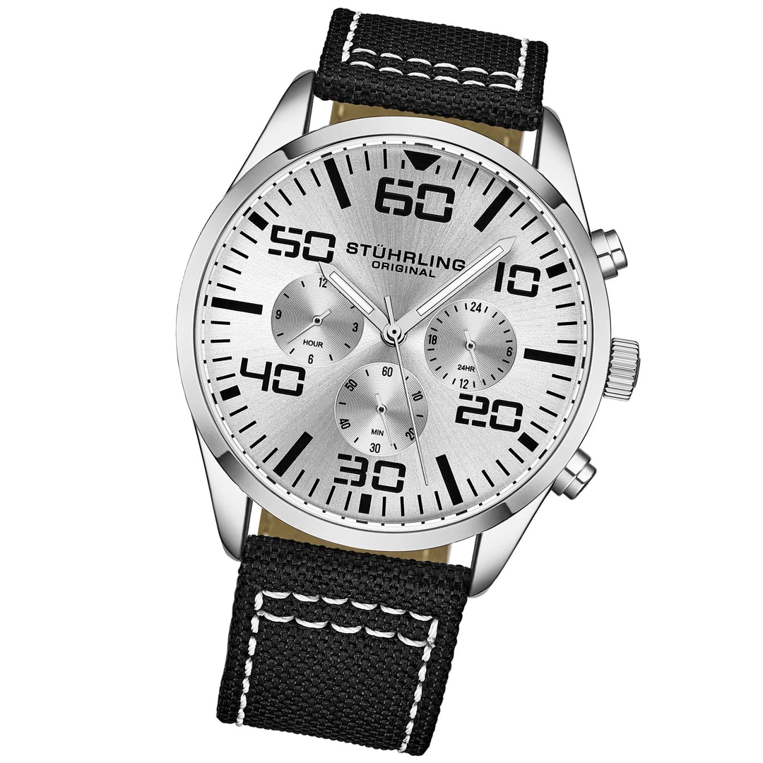 Stuhrling Original men 4001 Quartz 42mm Aviator 7 Stuhrling Original men 4001 Quartz 42mm Aviator - Image 5