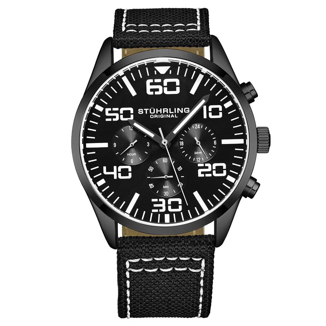Stuhrling Original men 4001 Quartz 42mm Aviator 9 Stuhrling Original men 4001 Quartz 42mm Aviator - Image 7