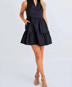 Karlie women Signature Poplin Sleeveless Dress in Black -Cinzia Rocca Icons Shop 3349a65e590c42908703f0441e34de30 24a33036 bbdb 4843 a677 2699ddd88db5 1080x