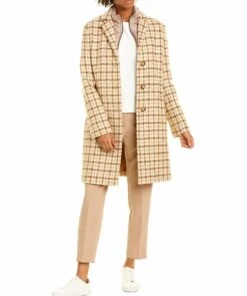 women Cinzia Rocca Icons Removable Bib Wool & Cashmere-Blend Coat