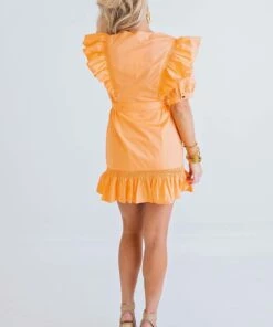 Karlie women Poplin Wrap Ruffle Dress in Orange -Cinzia Rocca Icons Shop 420cc2f06c4d4c5089a07cb1f61b0759 ac3a4efd efa3 42bd 9ad1 027223e4c2cc 1080x