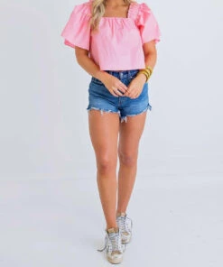 Karlie women Poplin Square Neck Top in Pink -Cinzia Rocca Icons Shop 4d3166386a4141ce91f7126d34cb0296 1080x