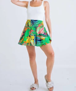 Karlie women Tropical Smock Skort in Green Multi -Cinzia Rocca Icons Shop 534355cdc579407b95c7b5481250a3d5 1080x