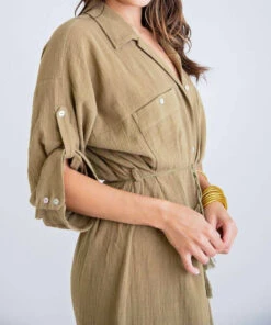 Karlie women Solid Pocket Maxi in Olive -Cinzia Rocca Icons Shop 5472381fa3cc44f99d2a69c0a0ca2b13 93b50397 983f 43cf 8275 f3e06313af71 1080x