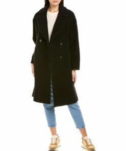 women Cinzia Rocca Icons Teddy Wool-Blend Coat