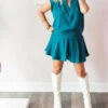 Karlie women Smock Waist Skort in Teal -Cinzia Rocca Icons Shop 5c35a716edaf4babb43f8cb879ef09c1 1080x