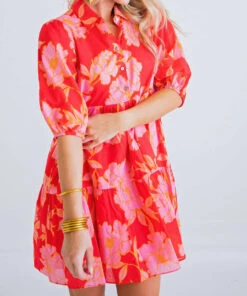 Karlie women Buttoned Puff Sleeve Tier Dress in Tomato -Cinzia Rocca Icons Shop 65fc3b20f4714861b22a14158ad9b56c 15a73e5e 1b04 44a3 acce 4183df3b6a7c 1080x