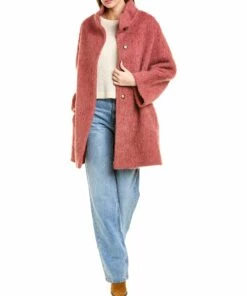 women Cinzia Rocca Icons Wool & Alpaca-Blend Peacoat