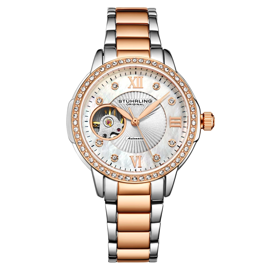 Stuhrling Original women Perle 3951 Automatic 36mm Skeleton 7 Stuhrling Original women Perle 3951 Automatic 36mm Skeleton - Image 5