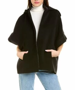 women Cinzia Rocca Icons Wool & Cashmere-Blend Cape Coat