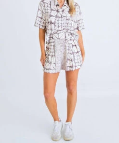 Karlie women Safari Camp Short in Khaki