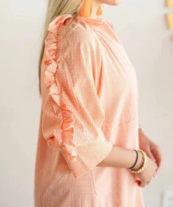 Karlie women Check Ruffle Dress in Orange -Cinzia Rocca Icons Shop 91e3297098cd4d038a645a767bfff620 1080x