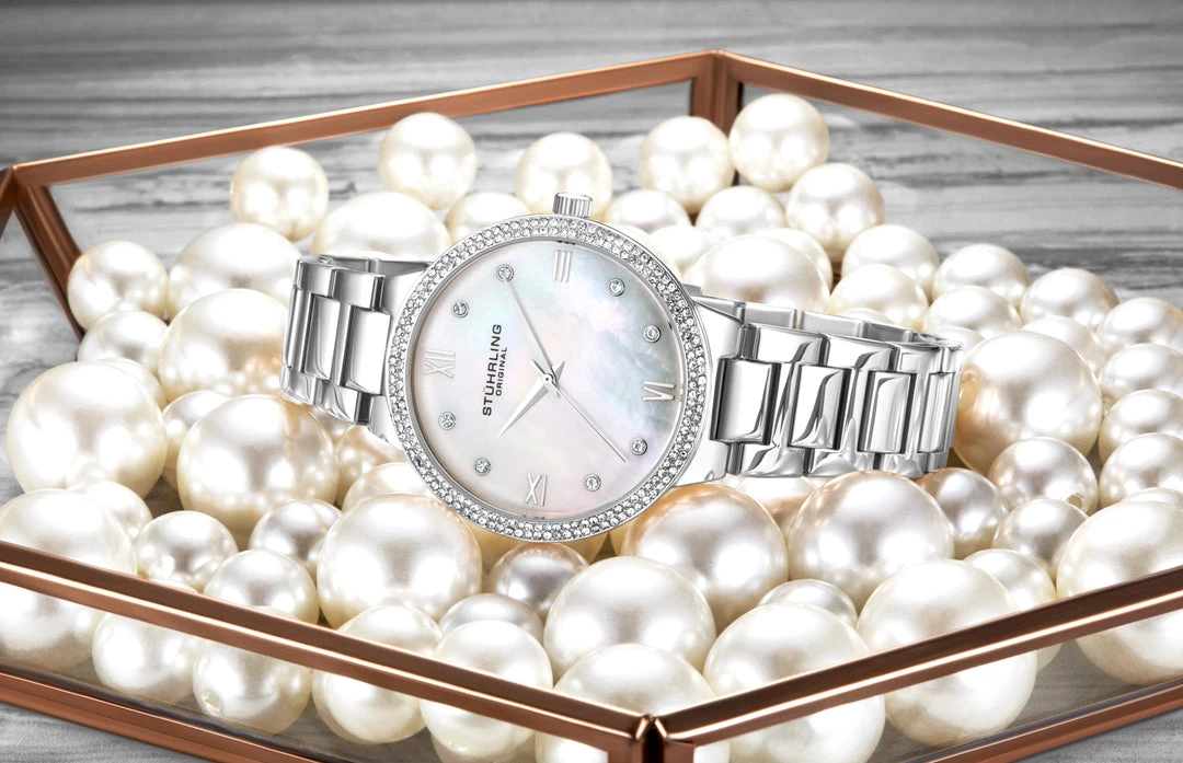 Stuhrling Original women Carrara 3907 Quartz 38mm Classic 9 Stuhrling Original women Carrara 3907 Quartz 38mm Classic - Image 7