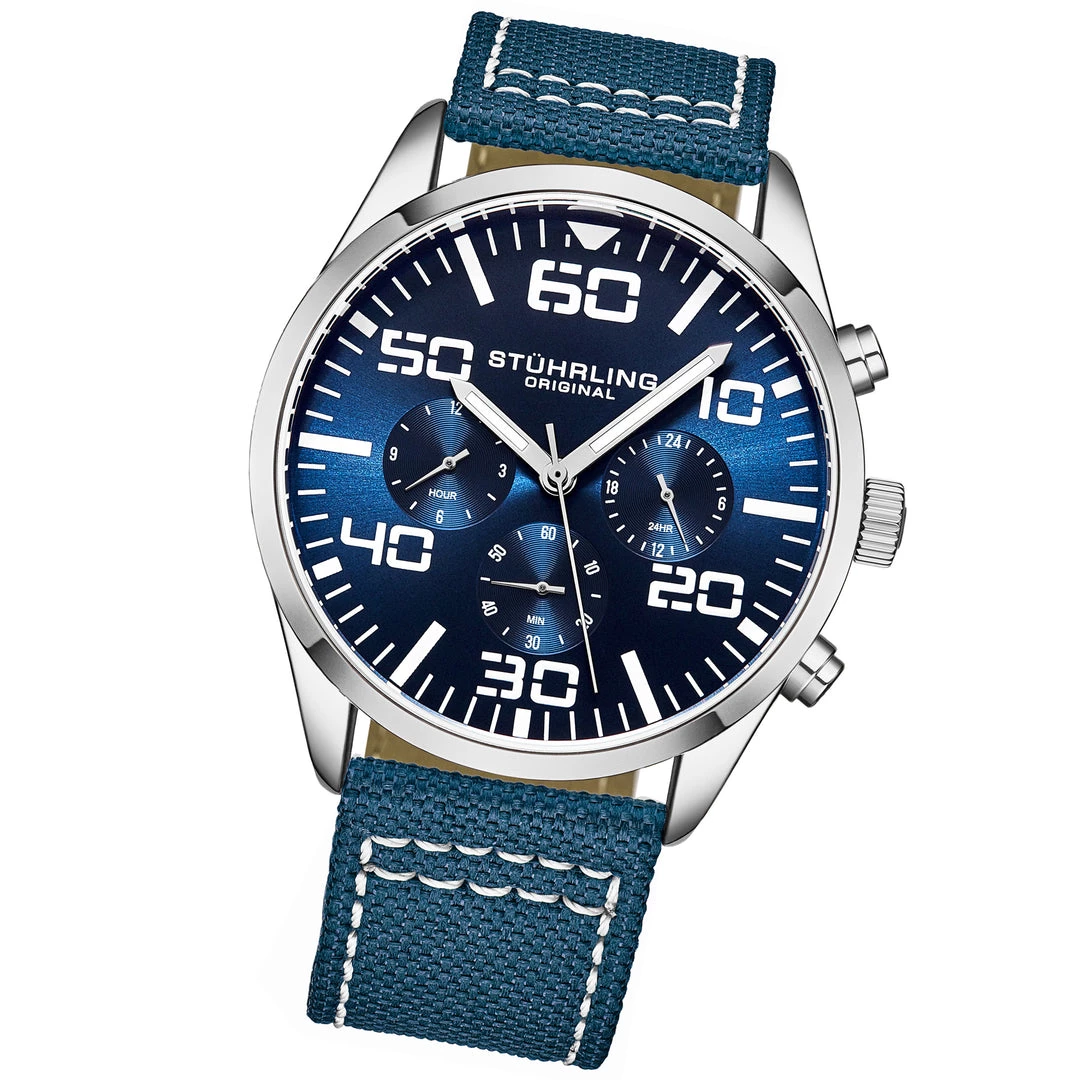 Stuhrling Original men 4001 Quartz 42mm Aviator 19 Stuhrling Original men 4001 Quartz 42mm Aviator - Image 17