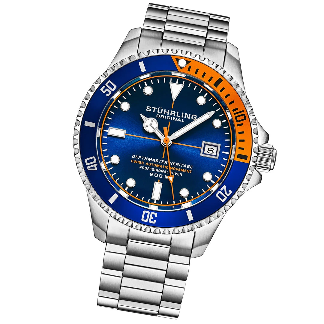 Stuhrling Original men Swiss Automatic Depthmaster Heritage 883H 42mm Diver 8 Stuhrling Original men Swiss Automatic Depthmaster Heritage 883H 42mm Diver - Image 6