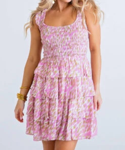 Karlie women Abstract Tie Shoulder Dress in Pink -Cinzia Rocca Icons Shop a105cd7d950141cfba68092ac0f629ab 1080x