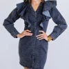 Karlie women Ruffle Long Sleeve Dress In Denim Wash 2 Karlie women Ruffle Long Sleeve Dress In Denim Wash -Cinzia Rocca Icons Shop b61b7d6eb52841e2a43d8e79a4622100 1080x