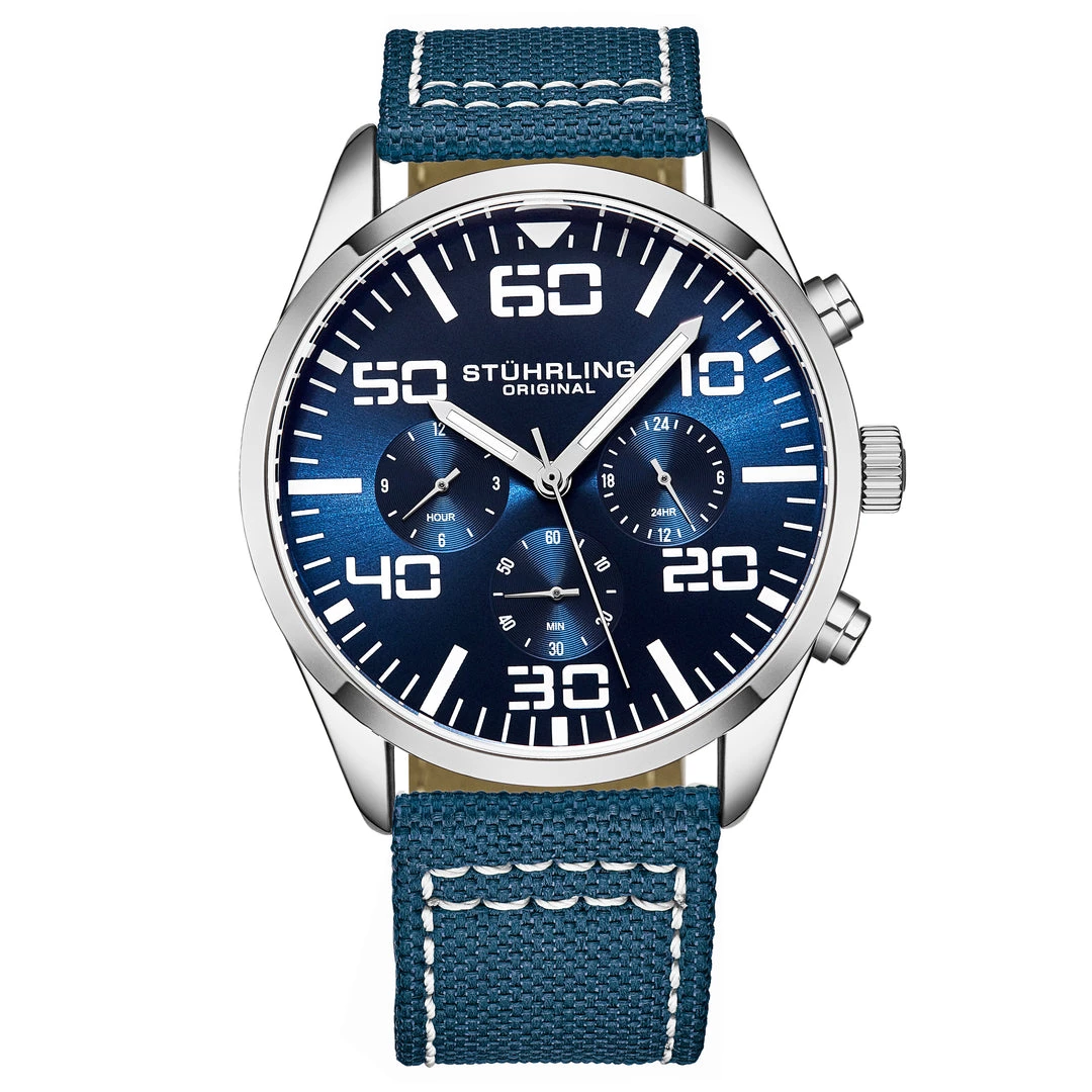 Stuhrling Original men 4001 Quartz 42mm Aviator 18 Stuhrling Original men 4001 Quartz 42mm Aviator - Image 16