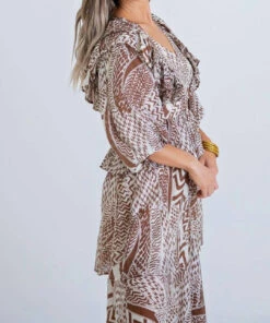 Karlie women Geometric Ruffle Midi Dress in Tribal -Cinzia Rocca Icons Shop b91183603e294f4ebb12615299b9a339 1080x