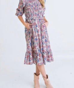 women Karlie Ditzy Midi Dress in Floral