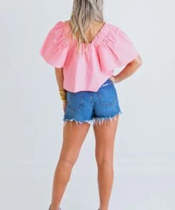 Karlie women Poplin Square Neck Top in Pink -Cinzia Rocca Icons Shop caa5d103f7574dddb27f6c8a38b4dac4 1080x