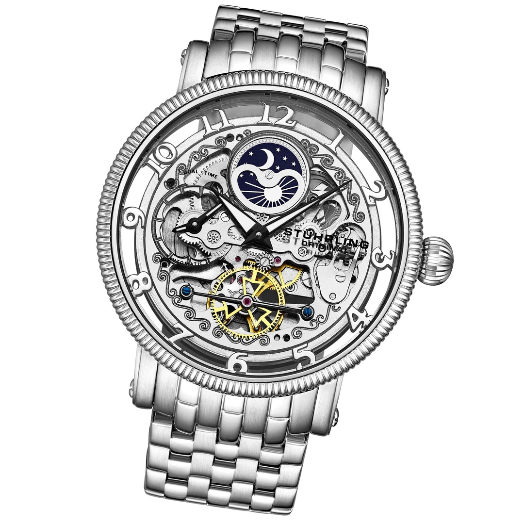 Stuhrling Original men Special Reserve 3922 and 3923 Automatic 48mm Skeleton 4 Stuhrling Original men Special Reserve 3922 and 3923 Automatic 48mm Skeleton - Image 2