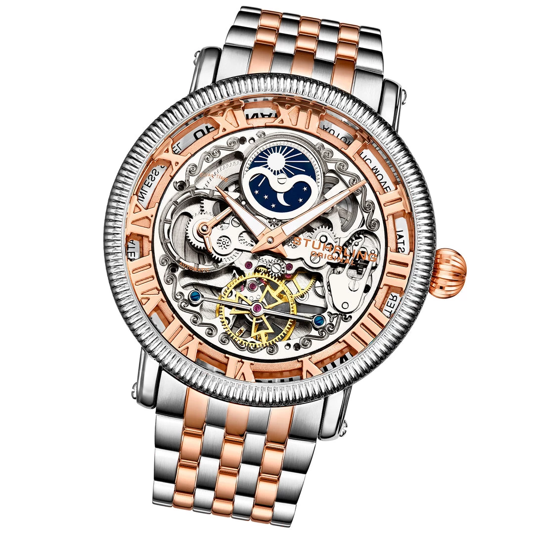 Stuhrling Original men Special Reserve 3922 and 3923 Automatic 48mm Skeleton 6 Stuhrling Original men Special Reserve 3922 and 3923 Automatic 48mm Skeleton - Image 4