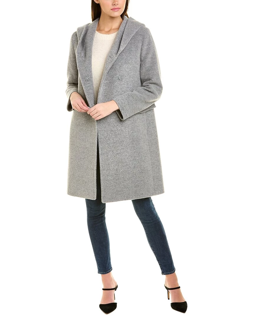 women Cinzia Rocca Icons Hooded Wool & Alpaca-Blend Coat 3 women Cinzia Rocca Icons Hooded Wool & Alpaca-Blend Coat