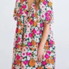 Karlie women Floral Puff Sleeve Dress in Black -Cinzia Rocca Icons Shop e95489dd1ff04bf4ab654b3416e1e30a 1080x