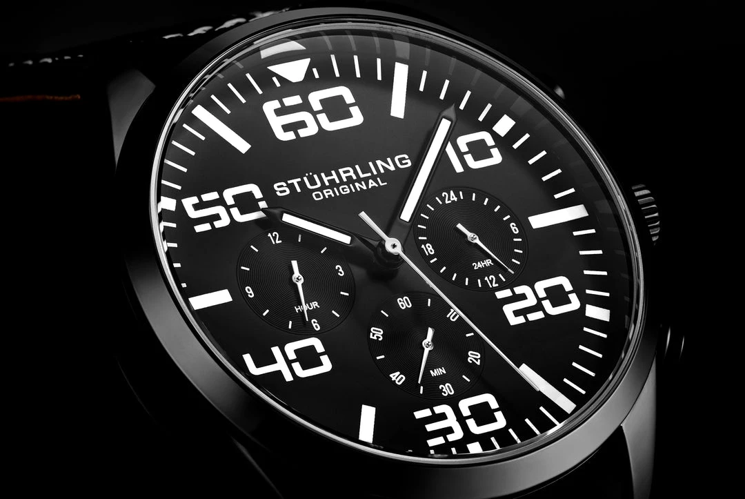 Stuhrling Original men 4001 Quartz 42mm Aviator 11 Stuhrling Original men 4001 Quartz 42mm Aviator - Image 9