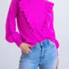 Karlie women Ruffle Front Sweater in Magenta -Cinzia Rocca Icons Shop fb4aa2daae4e49c7b18291b7bb9f0b7a 3a0cc9b3 586a 4093 93c0 52a110108a24 1080x