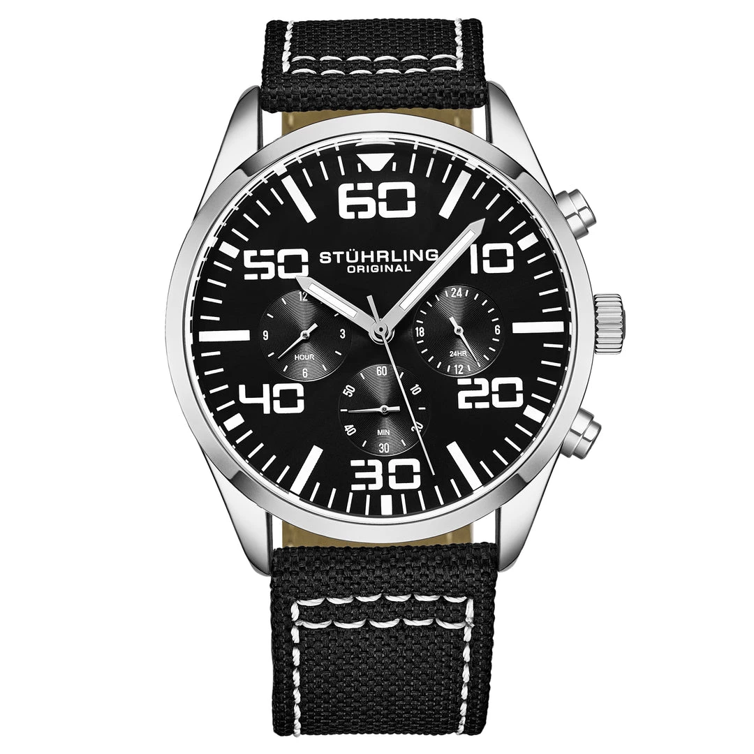Stuhrling Original men 4001 Quartz 42mm Aviator 15 Stuhrling Original men 4001 Quartz 42mm Aviator - Image 13