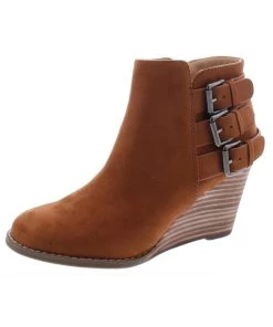 DV By Dolce Vita Ginalee Womens Faux Suede Ankle Wedge Boots