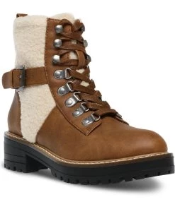 DV By Dolce Vita Algery Womens Faux Fur Round Toe Mid-Calf Boots