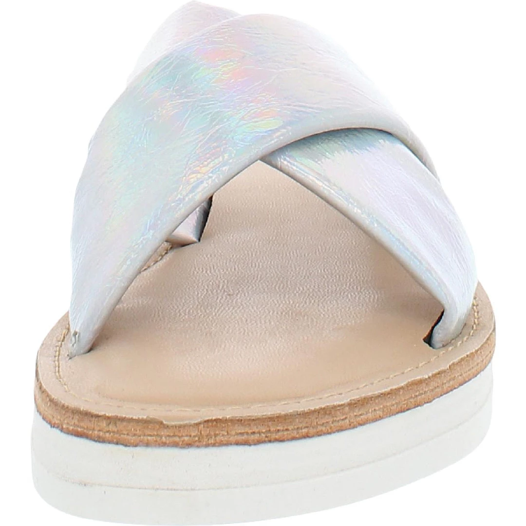 DV By Dolce Vita Hondli Womens Iridescent Slip On Slide Sandals 5 DV By Dolce Vita Hondli Womens Iridescent Slip On Slide Sandals - Image 3