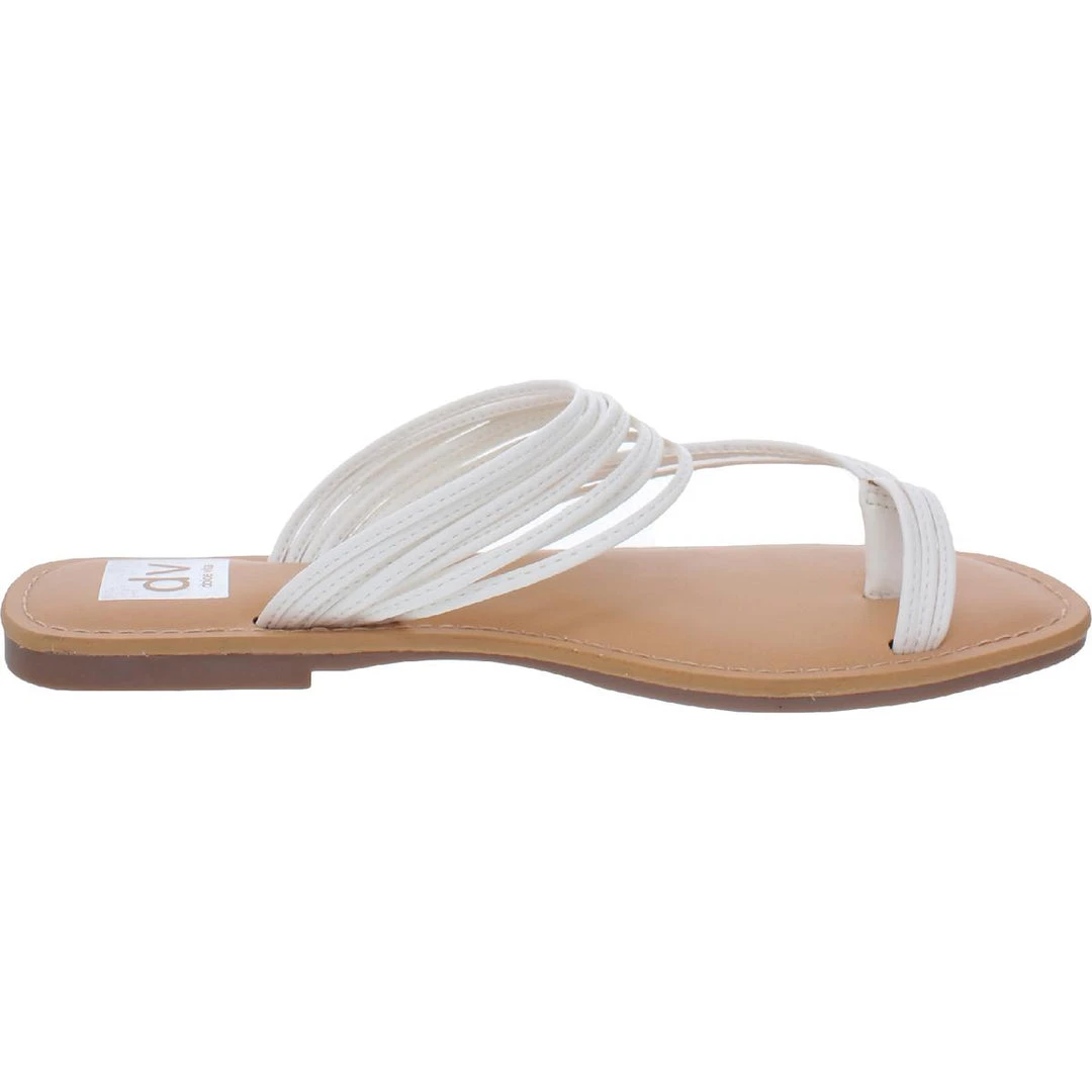 DV By Dolce Vita Jabbot Womens Faux Leather Strappy Thong Sandals 4 DV By Dolce Vita Jabbot Womens Faux Leather Strappy Thong Sandals - Image 2