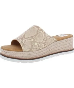 DV By Dolce Vita Brady Womens Snake Skin Dressy Wedge Sandals
