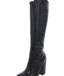 DV By Dolce Vita Vanya Womens Embossed Cowboy, Western Boots
