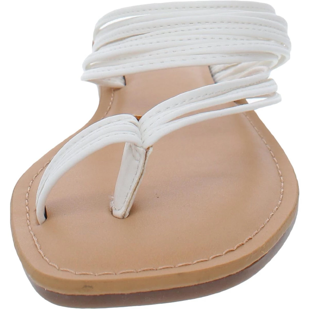 DV By Dolce Vita Jabbot Womens Faux Leather Strappy Thong Sandals 5 DV By Dolce Vita Jabbot Womens Faux Leather Strappy Thong Sandals - Image 3