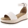 DV By Dolce Vita Baker Womens Faux Leather Platform Espadrilles