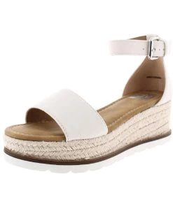 DV By Dolce Vita Baker Womens Faux Leather Platform Espadrilles