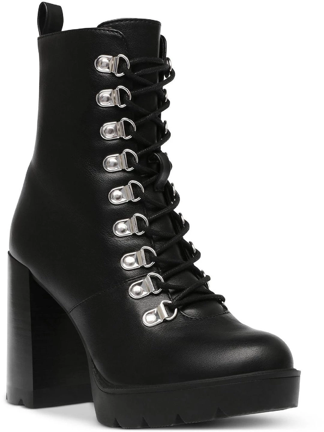 DV By Dolce Vita Dreek Womens Faux Leather Ankle Combat & Lace-up Boots 7 DV By Dolce Vita Dreek Womens Faux Leather Ankle Combat & Lace-up Boots - Image 5