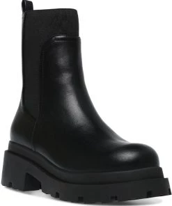 DV By Dolce Vita Womens Faux Leather Ankle Chelsea Boots