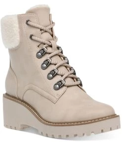 DV By Dolce Vita Russit Womens Ankle Round Toe Wedge Boots